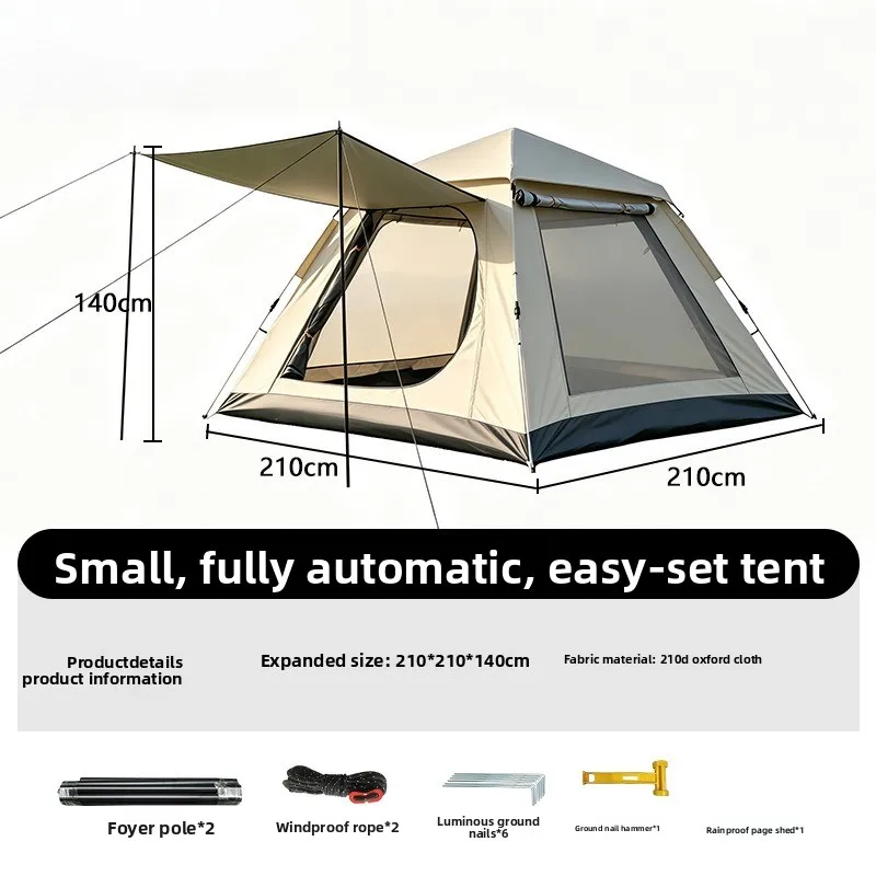 One Key Quick Setup Camping Tent Sun Protection Waterproof Outdoor Gear Manufacturer Direct Stock Tents Outdoor Camping