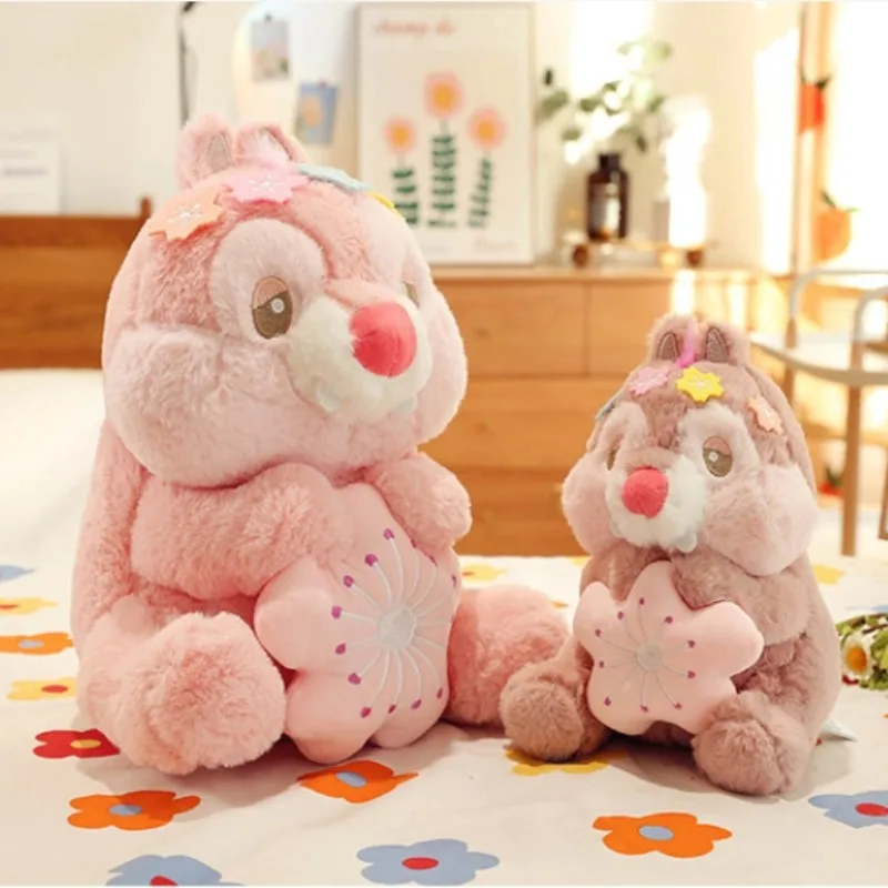 Peluche Disney Chip 'N' Dale Sakura pour Fille, Poupées de Dessin Animé, SLaura, Animaux Mignons, Cadeaux d'Anniversaire et de Noël