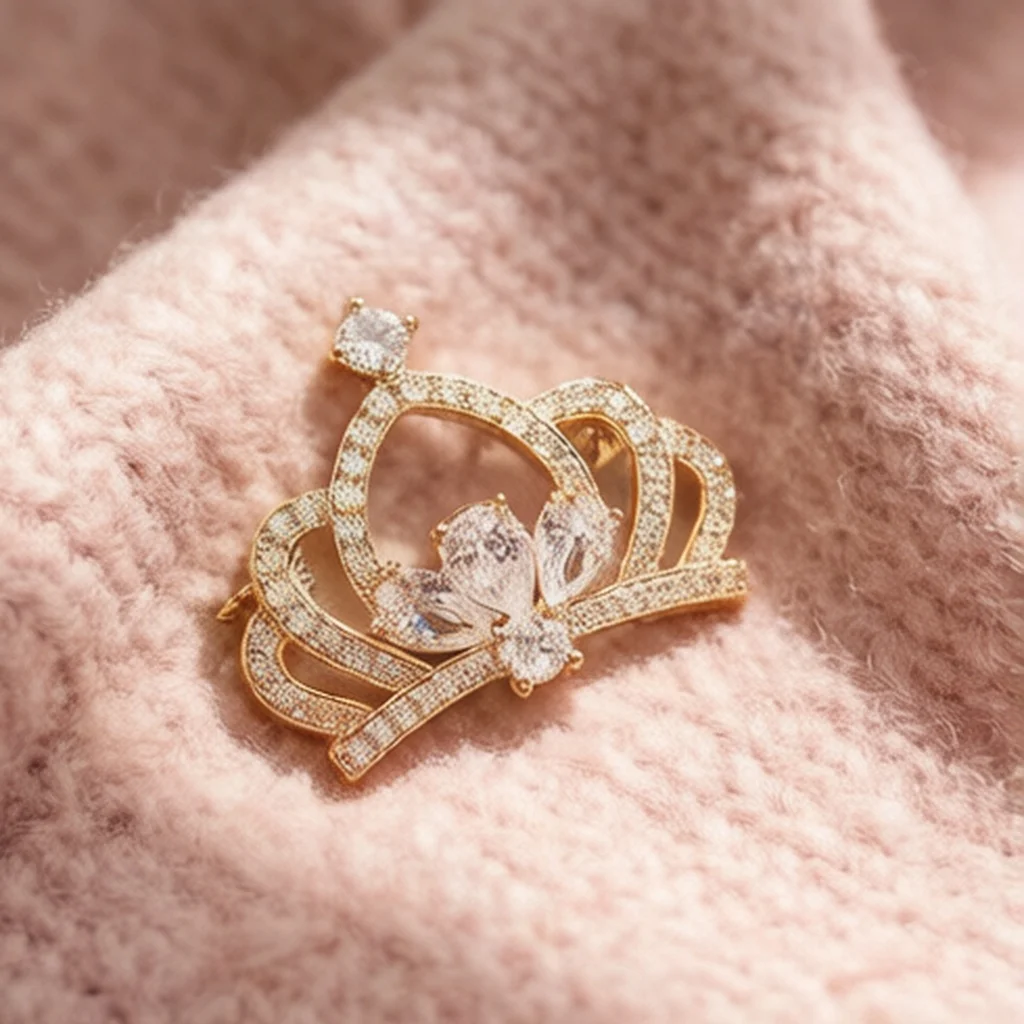 New Exquisite Brooch, Lapel Pin, Bag Accessory, Women's Suit Pin, Anti-Exposure Brooch, Corsage, Clothing Embellishment, Decorative Pin, Decorative Buckle, Elegant Silk Clip, High-End Shoe Accessory, Couple's Anti-Exposure Gadget, Versatile, Niche, Business Banquet Brooch, Shoe Badge, Ornament
