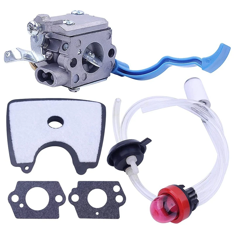 Carburetor with Air Fuel Filter Line Tune for Husqvarna 125B 125BX 125BVX Leaf Blower Parts for Zama C1Q-W37 581798001