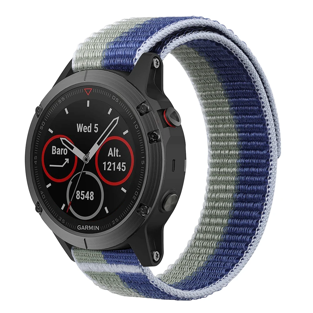 26 22mm Hook Loop Nylon Strap For Garmin Enduro 2 Smart Watch Band Fenix 7 EPIX 7X Fenix 6X 6Pro 5X 5/MK2i/955 945 Wristbands