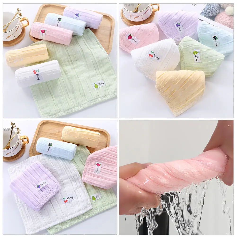 

4 шт. хлопковых платков, мягкие марлевые квадратные полотенца, детские салфетки для лица, дышащие, впитывающие влагу, многоразовые полотенца для рук