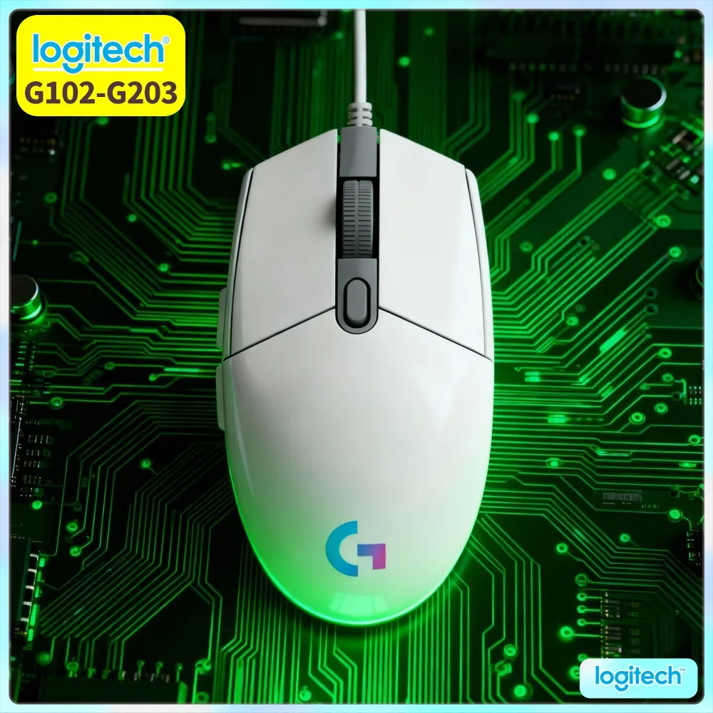 Logitech G102 Prodigy Mouse, 8X Faster Than Ordinary Mice, 16.8 Million RGB Colors, 6 Programmable Buttons For Mac