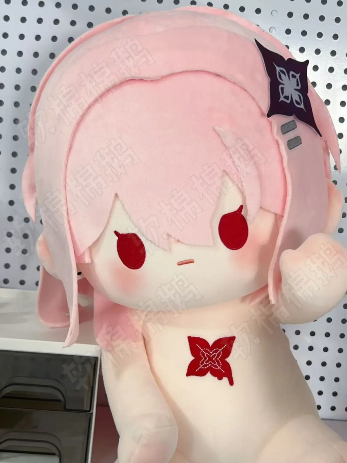 40cm-anime-honkai-star-rail-march-7th-cute-doll-plush-stuffed-toy-kawaii-sitting-posture-mascot-cosplay-xmas-gifts