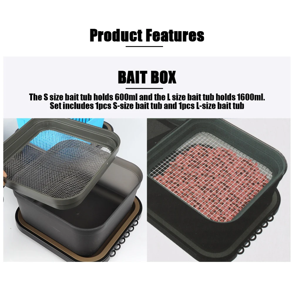 

Органайзер для бойлов, рыболовный кейс для наживки, компактный, с защитой от влаги, четыре отделения, различные варианты организации