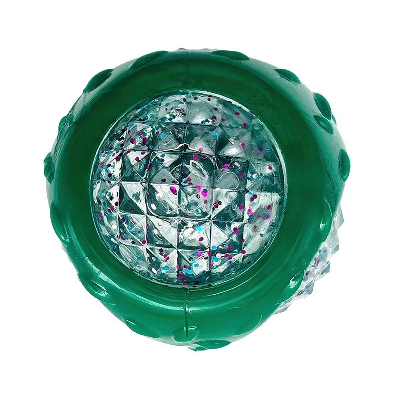 Sounding diamond ball for teeth cleaning, durable and easy to clean, makes noise when pressed, floats on water