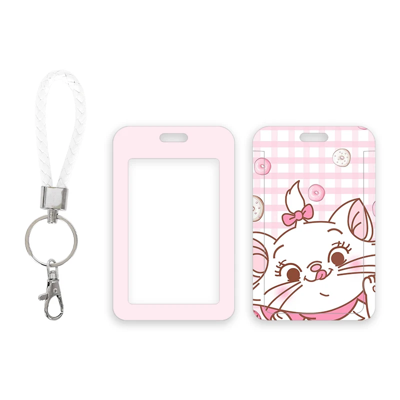 Disney Marie Cat W8841 Anime Card Holder Cartoon Customized Storage Cards Bag Girl Student Birthday Gift