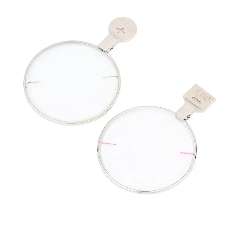 1Pc Precision Optical Prism Lens with Metal Rim Ideal for Trial Lens Sets in Professional Ophthalmic Use