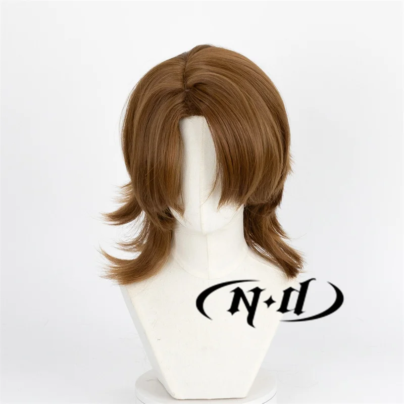 ND galagher تأثيري شعر مستعار ، شعر مستعار Honkai Star ، زي هزلي ، حفلة عيد الهالوين ، الاصطناعية