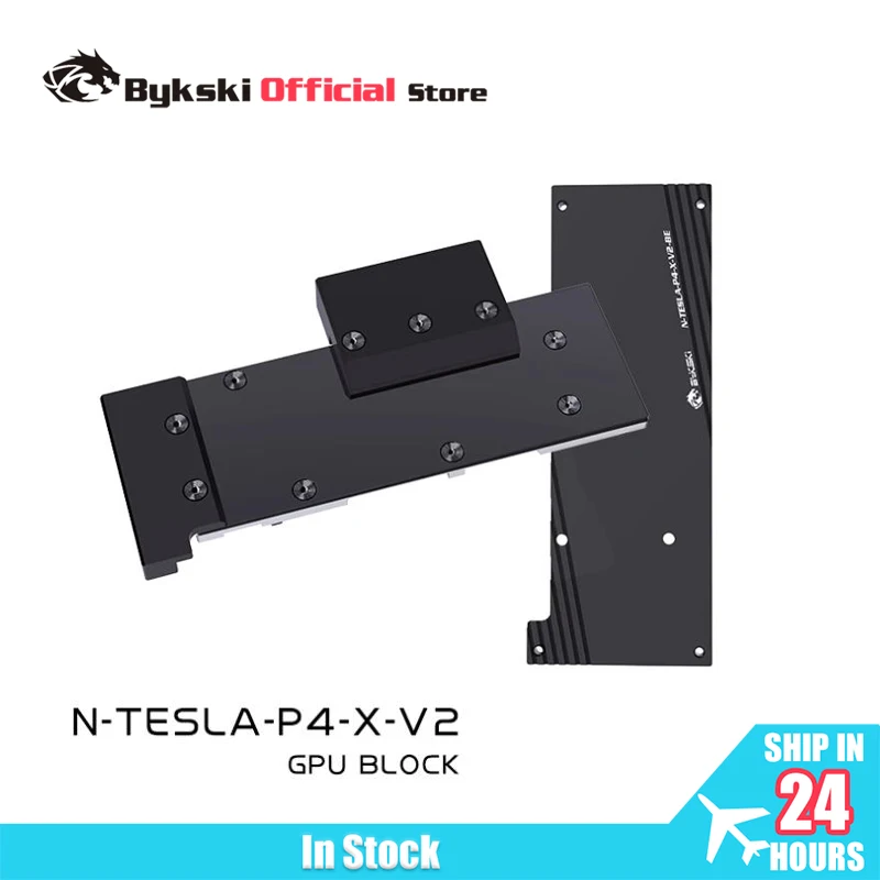 

Bykski N-TESLA-P4-X-V2 Водяной блок графического процессора для видеокарты TESLA P4 T4 / цельнометаллический радиатор с утолщенной медной пластиной / плотные водные пути