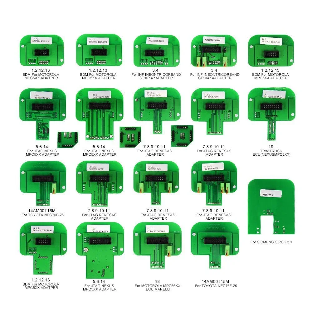 2024NEW Original Full Set 22pcs BDM Adapters for K-G K-S FGTECH BDM100 BDM Probe Adapters 22 BDM Frame ECU RAMP Chip Tuning Tool