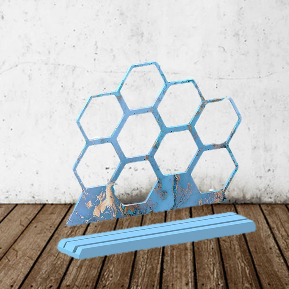 

Earring Hanger Mold Hexagon Holder Silicon Jewelry Stand Honeycomb Organizer Simple