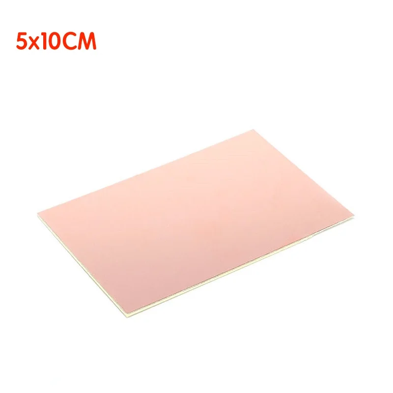 

5PCS/LOT 5x10cm Single Sided Copper Clad Plate PF PCB 5*10cm Laminate Circuit Board DIY Kit Universal Fiberglass Board