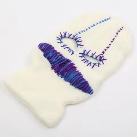 Balaclava Distressed Halloween Balaclava Funny Balaclava Face Mask Scary Balaclava Hooded Party Hat Knitted Hat Beanies