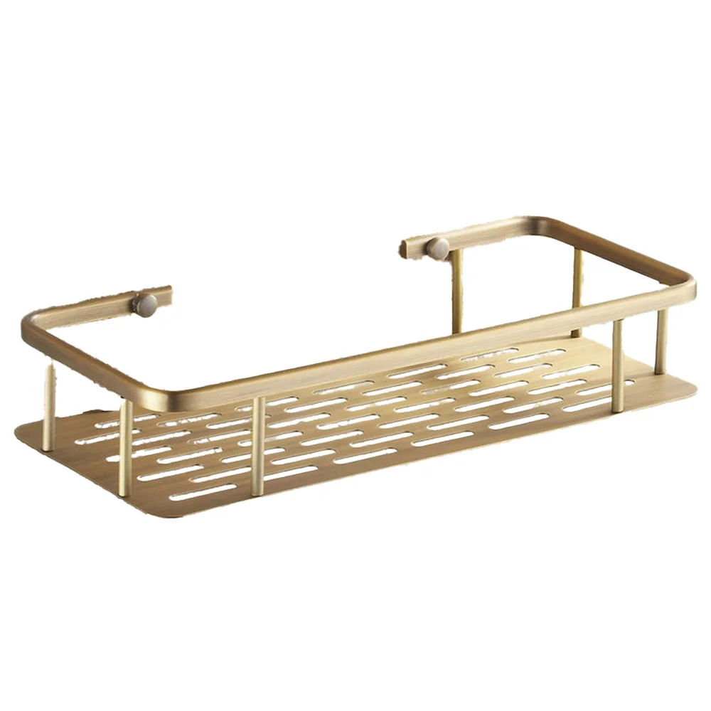 Antique Brass Wall Mounted Shower Caddy Basket Bathroom Cosmetic Shelf Storage/Rack aba107