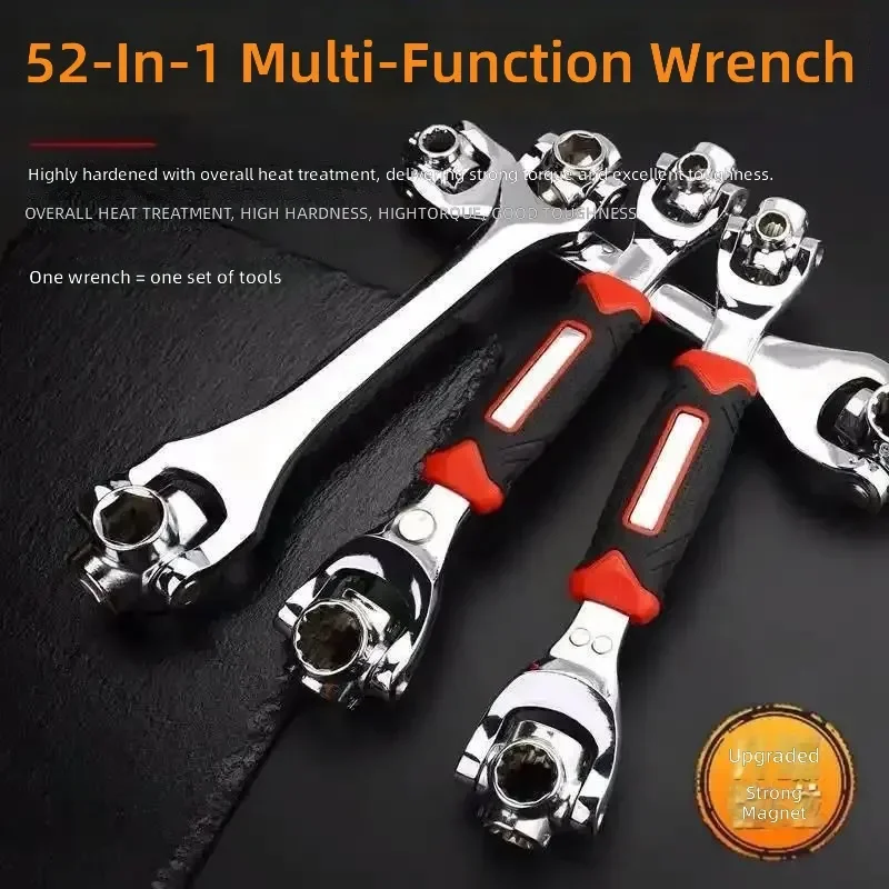 for 48 in 1 Ratchet Wrench Set Metric Plum Blossom Double Ended Universal Rotation Multi Head Socket Wrench Explosion Proof