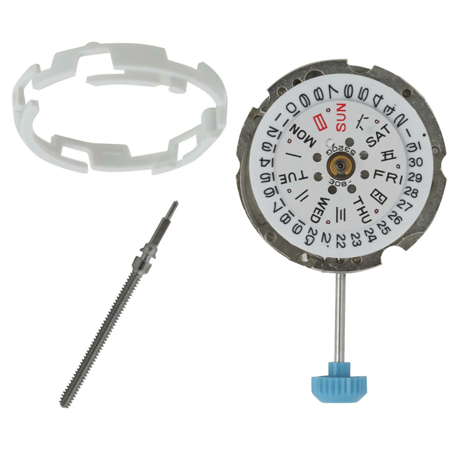 

Высококачественный календарь премиум-класса @ 3 автоматический механический механизм для часов 21 драгоценный камень со стержнем и кольцом для замены механизма часов Miyota 6T51