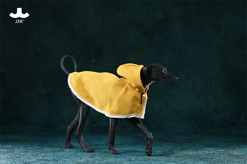 JXK JXK192 1/6 Scale Soldier Scence Accessories Resin Azawak Dog Greyhound With Removable Hoodie Cloak For 12