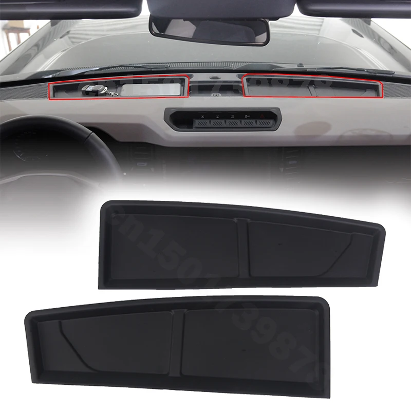 

Car Dashboard Storage Box Center Console Anti-slip Mat Tray Glasses Key Holder Liner For Ford Bronco 2021 2022