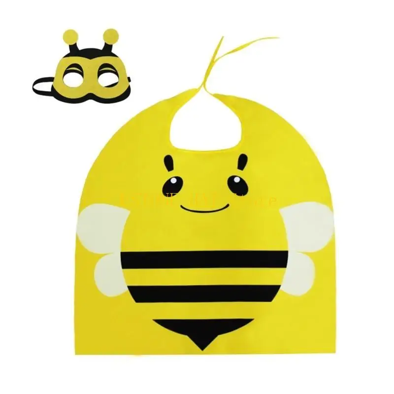 49mf ong/bọ rùa Phụ kiện trang phục Honeybee/Ladybugs bọc áo choàng với Eyemask