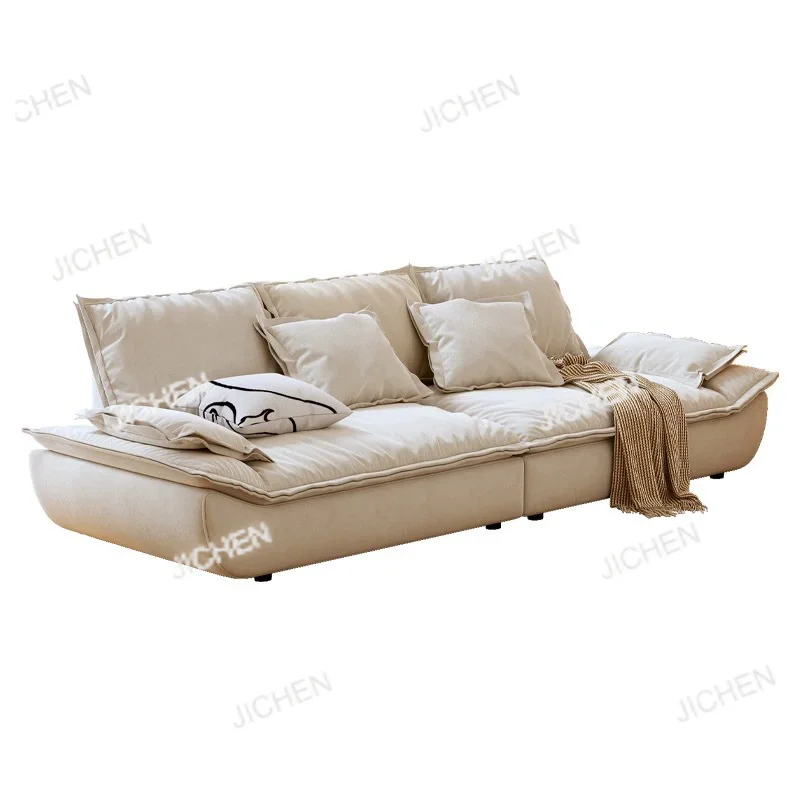 

European Sofa Nordic Luxury Living Room Sofa Furniture Floor-to-ceiling Flannel Combination Set