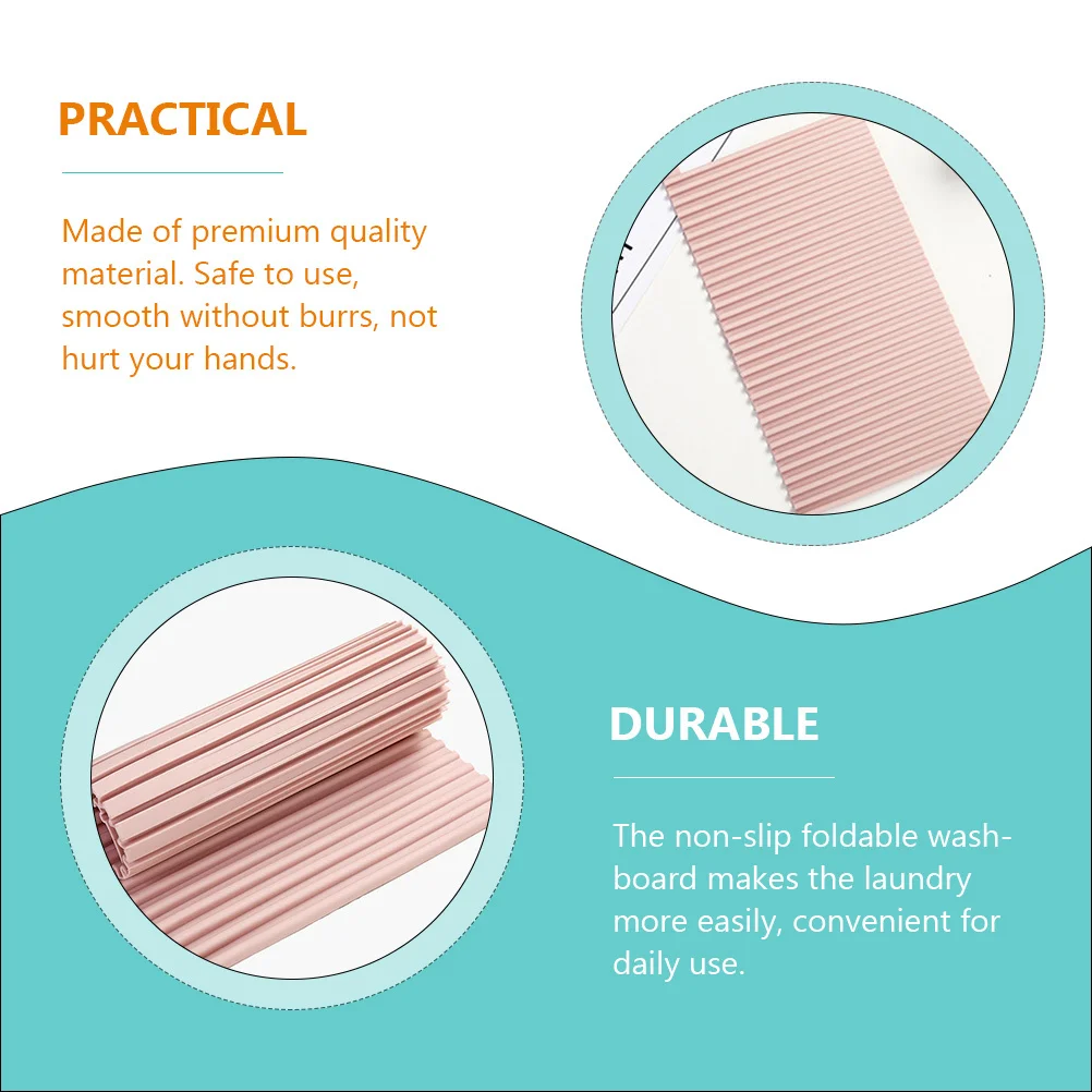 

Soft Non-Slip Folding Washboard For Laundry Household Travel Use Premium Silicone Washing Saving Drain Holes