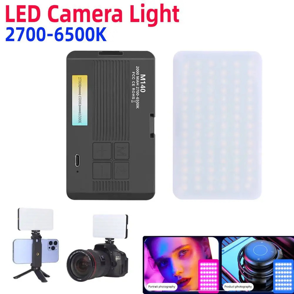 

RGB Video Light 2700-6500K Handheld Fill Light Rechargeable Photography Lighting Portable Light Panel for Photography Vlogging