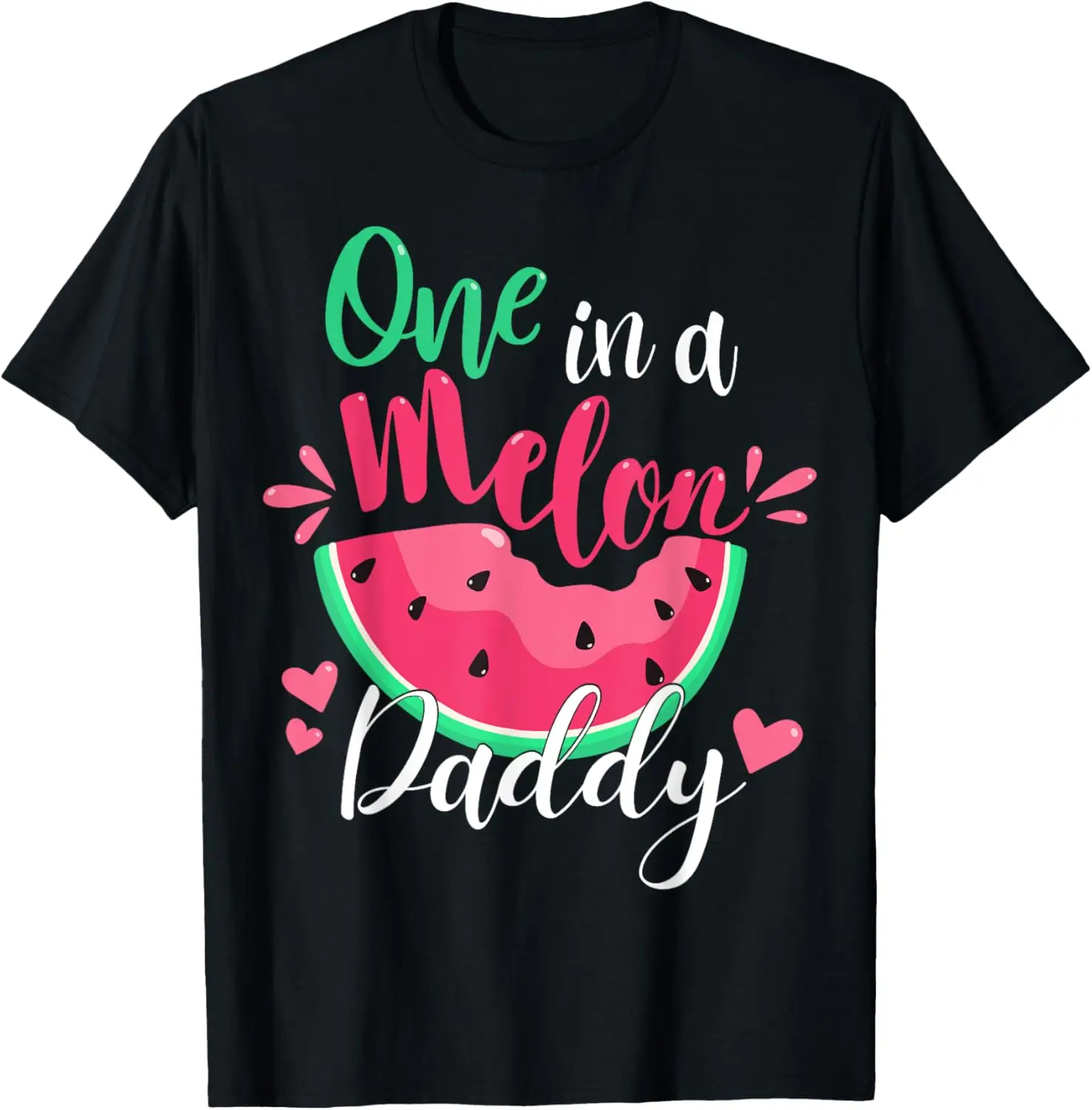 One in a Melon Daddy Birthday Party Matching Family Group T-Shirt