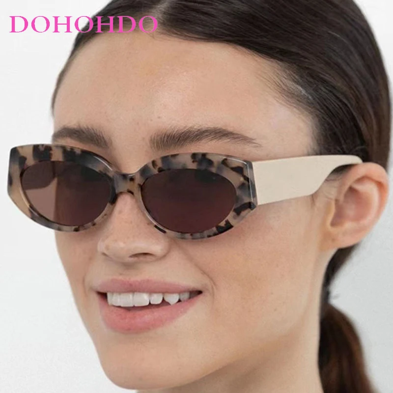 

Trendy Fashion Candy Color Cat Eye Sunglasses Men Women Vintage Brand Designer Oval Ladies Driving Travel Sun Glasses UV400 Очки