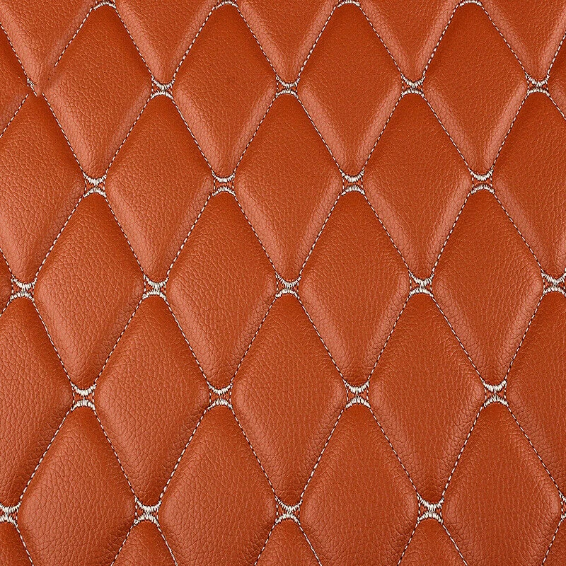 100X158Cm Pvc Faux Leather Fabric Synthetic for Sewing Bag Shoes Sofa Car Sponge Quilted Embroidered Car Interior Material Trims