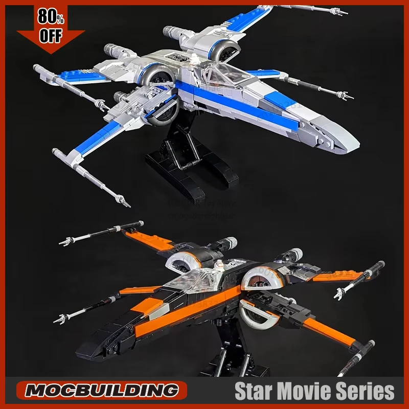 

Wing Series T-70 Starfighter Imperial Starship Cruiser DIY Model Bricks Moc Building Blocks Toys Birthday Gift Christmas Gifts