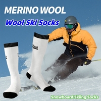 Wool Ski Socks Warm Winter Men Women Thermal Ski Breathable Thick Cotton Sports Snowboard Skiing High Elastic Thermosocks 3pairs