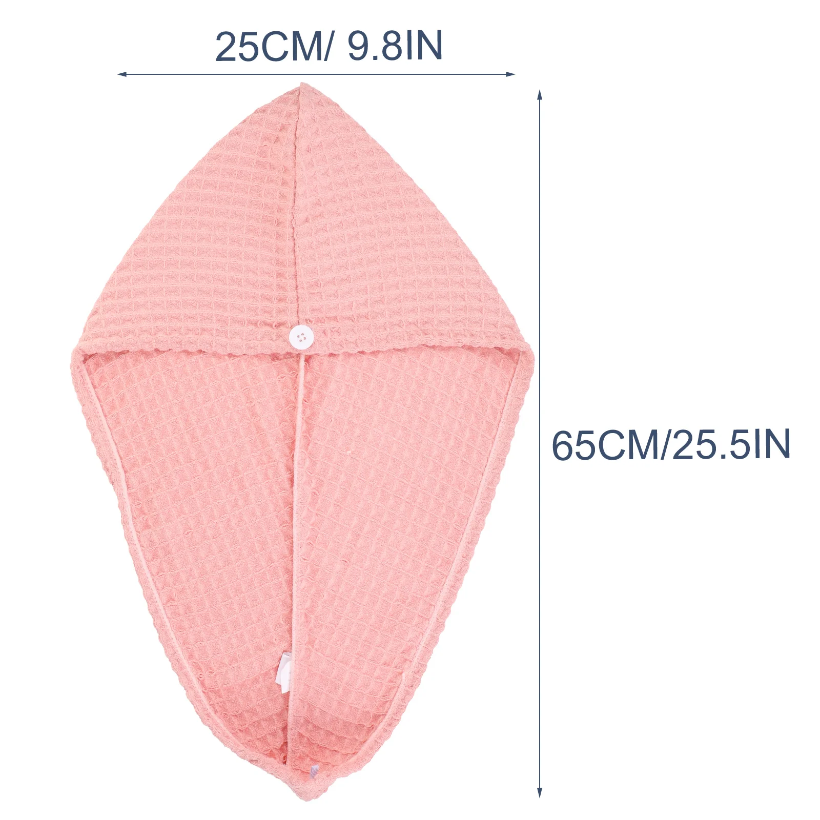 

2pcs Wrap Women Fast Cotton Plopping Turban Towel Quick Dry Cap Scarf Wraps Curly Rapid Hat With Button Wet Shower Drying Cap