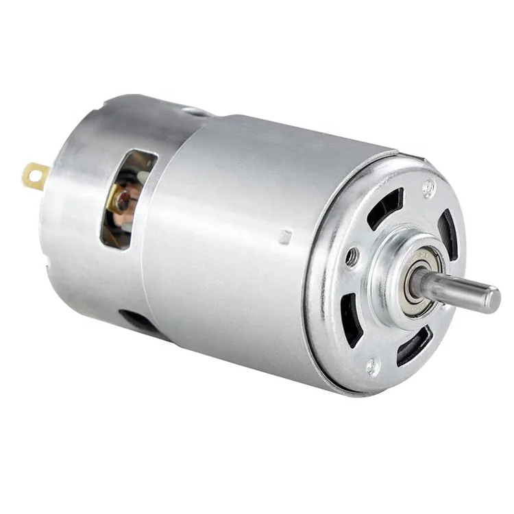 RS775 775 Brushed DC Motor 12V 24V High Speed High Torque Micro Carbon Brush Motor RS555Supports Customization
