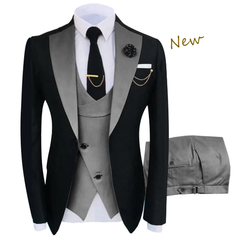 D1-Men's casual suits, new men's suits, groomsmen suits