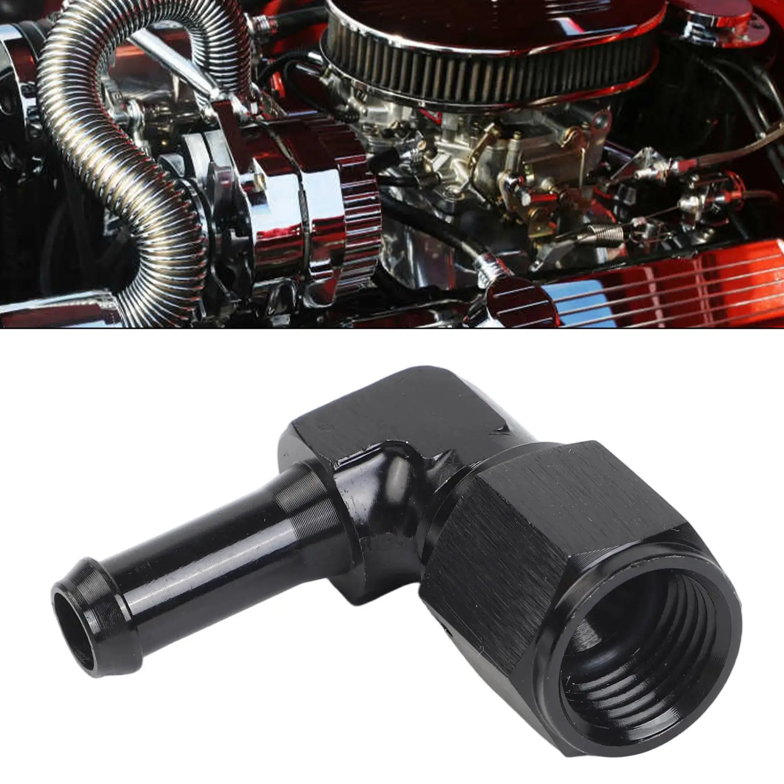 Adapter Fitting Adapter Fuel Hose Fitting Adapter 6AN Female 90 Degree AN6 To 5/16\\\