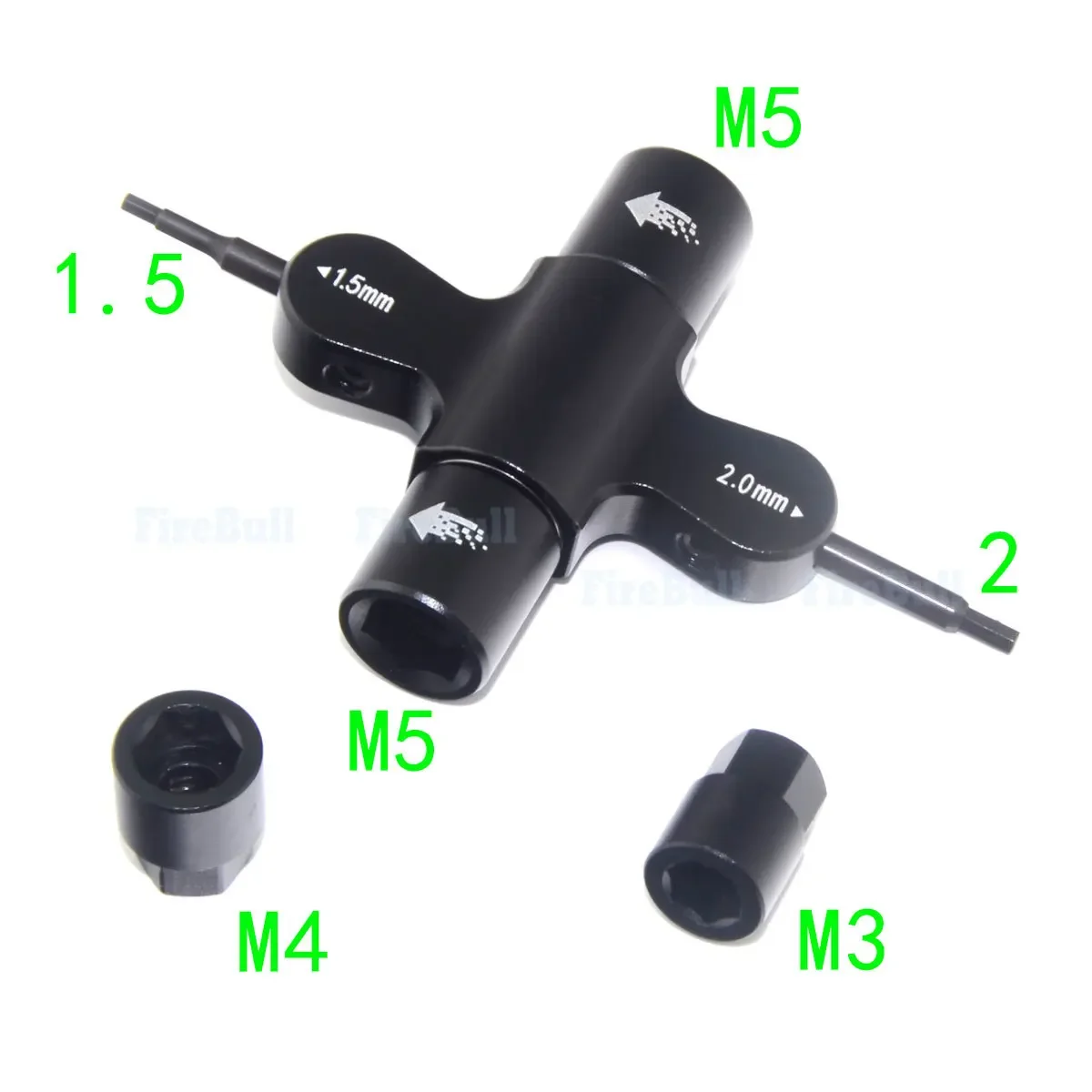 M3 M4 M5 Ratsche Quick Release Propeller Motor Buchse/w Magnetische 1,5mm/2mm Schraubendreher für Quadcopter FPV Drone Auto UAV