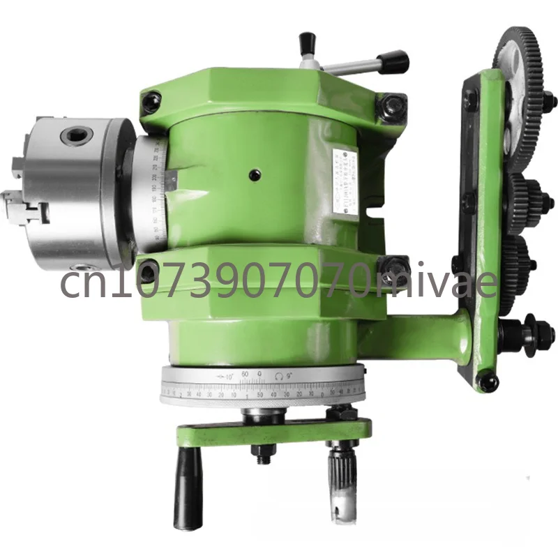 

Shanghai Taigong Universal Indexing Head F11-80A Milling Machine Precision Hand Crank Fast Vertical Indexing Head, Indexing Disc