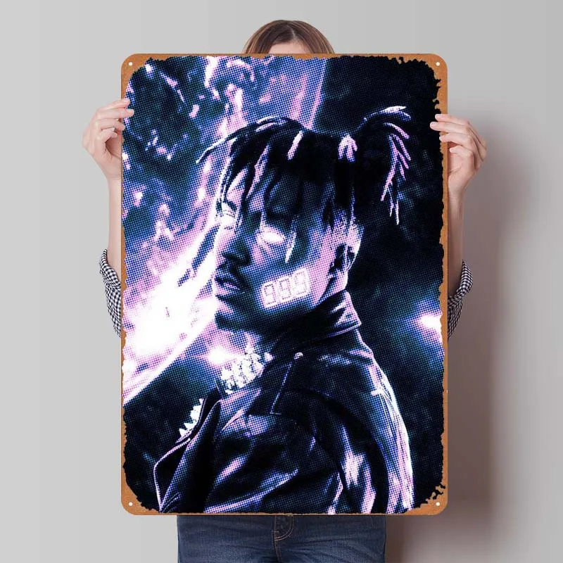 Juice WRLD Rapper Tinplate Sign Music Poster Home and Decoration Room Metal Signs for Wall Art Decoration Man Cave Interior Bar