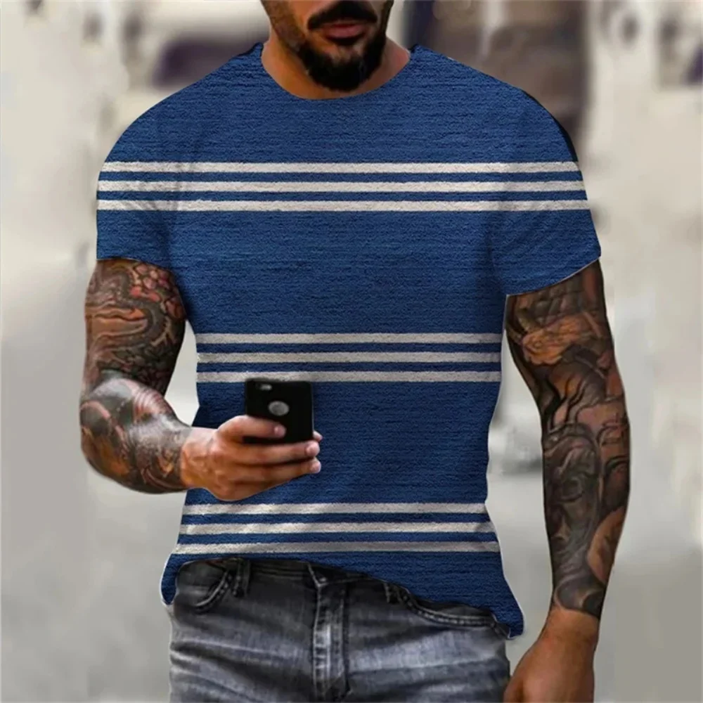 Thumbnail 4 - #22 Trending Mens Classic Striped T-Shirts Right Now