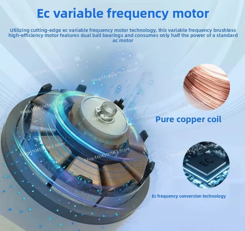 8 inches / 6 inches 110V / 240V waterproof air ventilation duct fan with variable speed control
