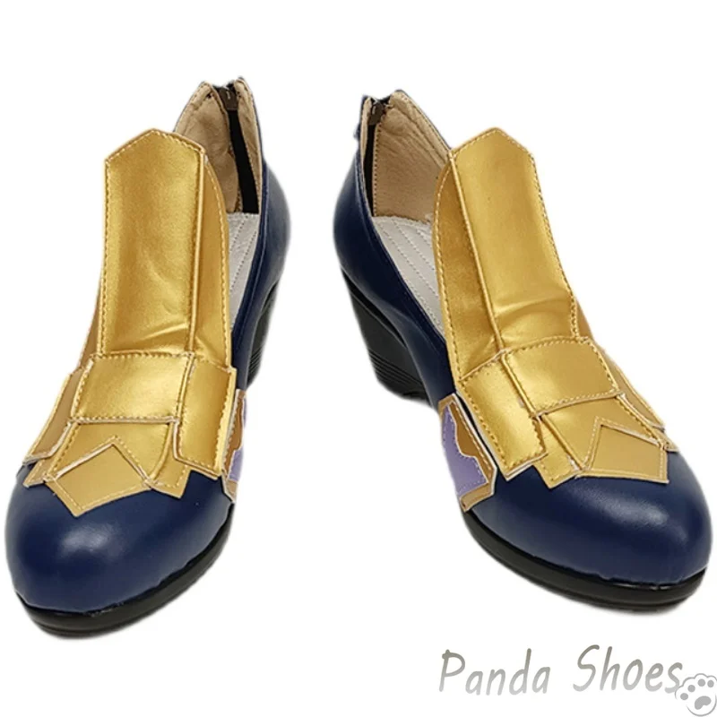 Scarpe Cosplay relabant Reyna Anime Game Cos Yellow Boots Reyna Cosplay Costume Prop Shoes for Con Halloween Party