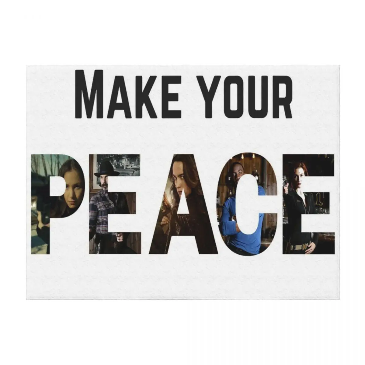 

Make Your Peace Throw Blanket Luxury St Flannels warm for winter Flannel Blankets