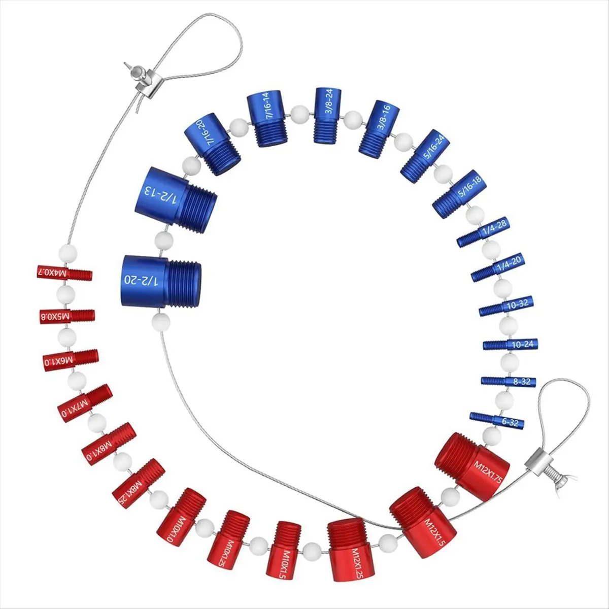 Inspection Measuring Tool Inch Metric Bolt Nut Thread Set Thread Gauge Metal