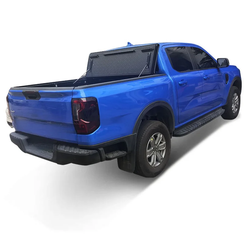 High Quality Replacement Heavy Duty 4x4 Off-Road Low Profile Black Aluminum Hard Tri-Fold Tonneau Cover For 1500