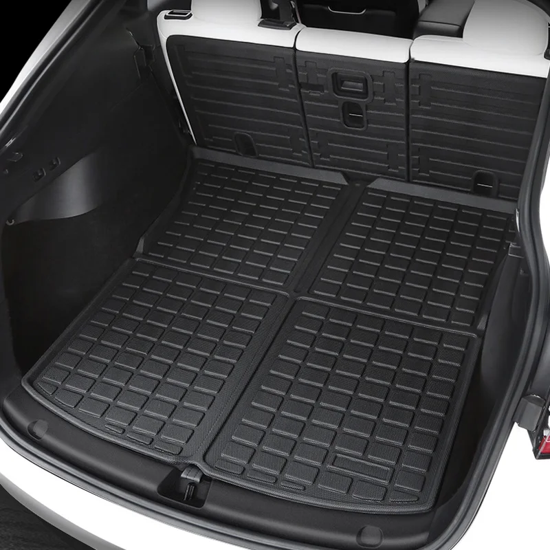 Tesla Model Y Floor Mat Car Floor Mats TPE Trunk Frunk Cargo Liners Rear Seats Back Protector Tesla Model Y 2022 Accessories