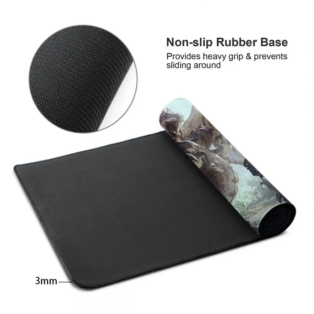 Game Monster Hunter Wilds Mouse Pad Keyboard Mousepad large 600X300 mm Desk Mat PC Gaming High definition printing Table pad