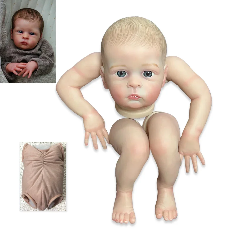 

18inch Reborn Doll Kit Oskar Awake Baby Already Painted Unfinished Doll Parts Drop Shipping