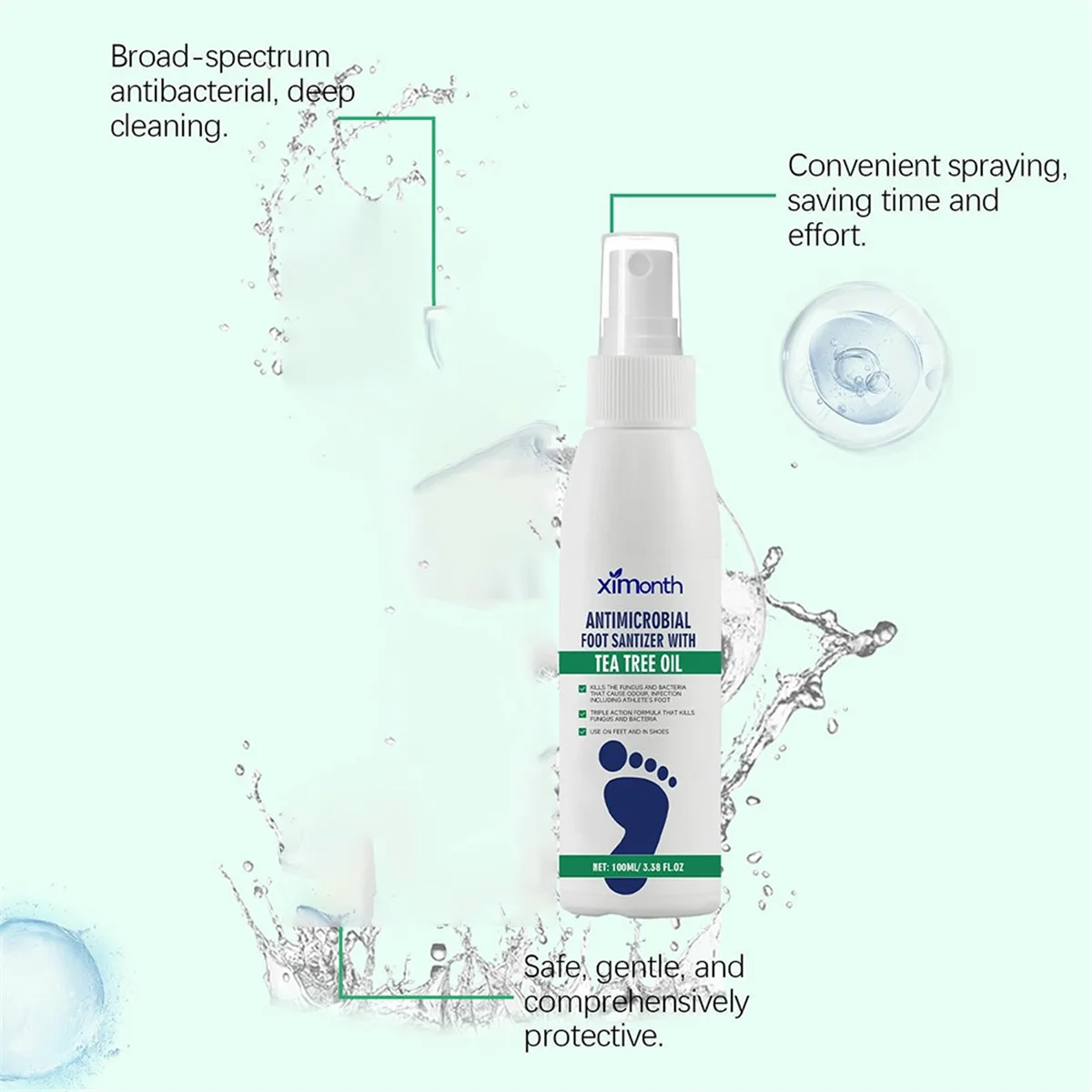 A03R Foot Drying and Deodorization Foot Deodorant Tea Tree Oil Potion
