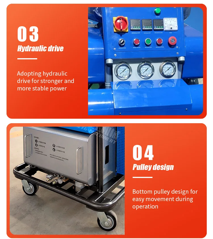 Factory direct delivery roof waterproofing small polyurea spraying machine polyurethane pouring machine